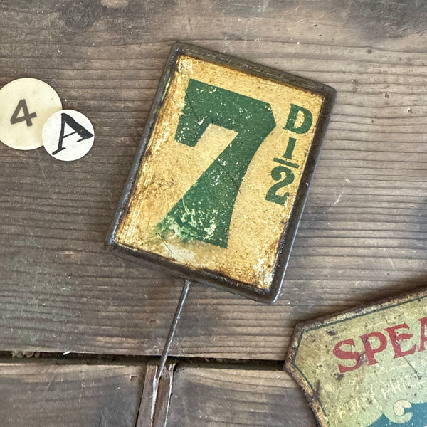 Antique Butchers Toleware Signs