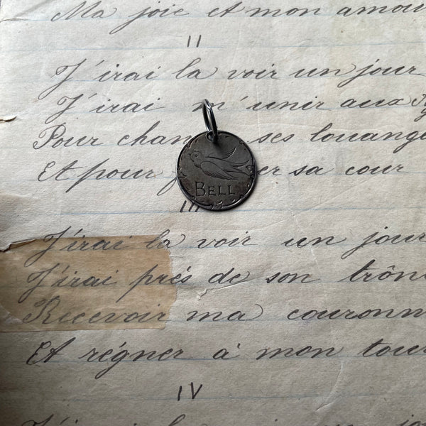 Victorian Bell Bird Love Token