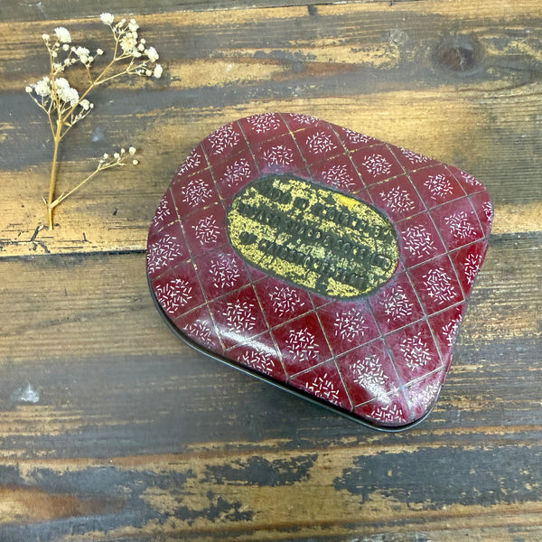 Vintage Butterfly Lid Tin