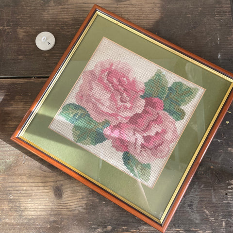 Vintage Framed Embroidery
