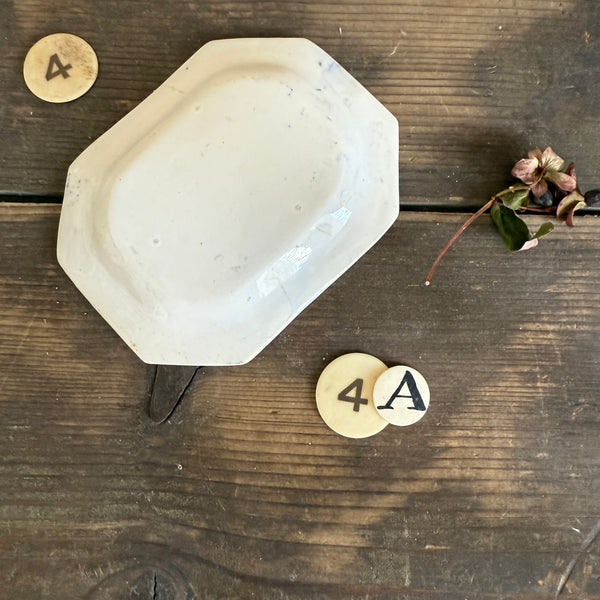 Antique Floral Trinket Dish