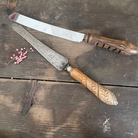 Antique Carved Handle Knives
