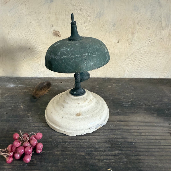Antique Stained Ceramic Base Bell