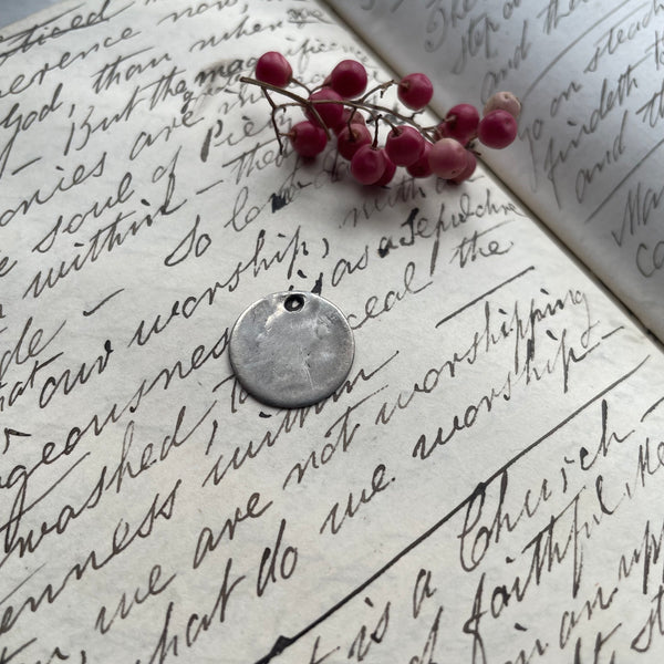 Victorian C Love Token Charm