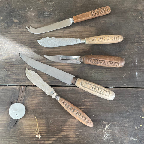 Antique Carved Handle Knives