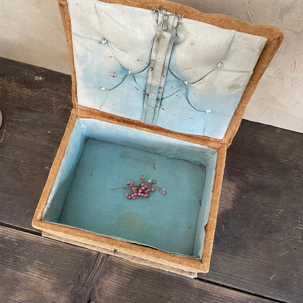 Antique Velvet Box