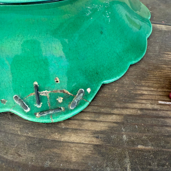 Antique Bold Staple Repair Plate