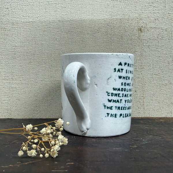 Antique Bird Transfer Cup