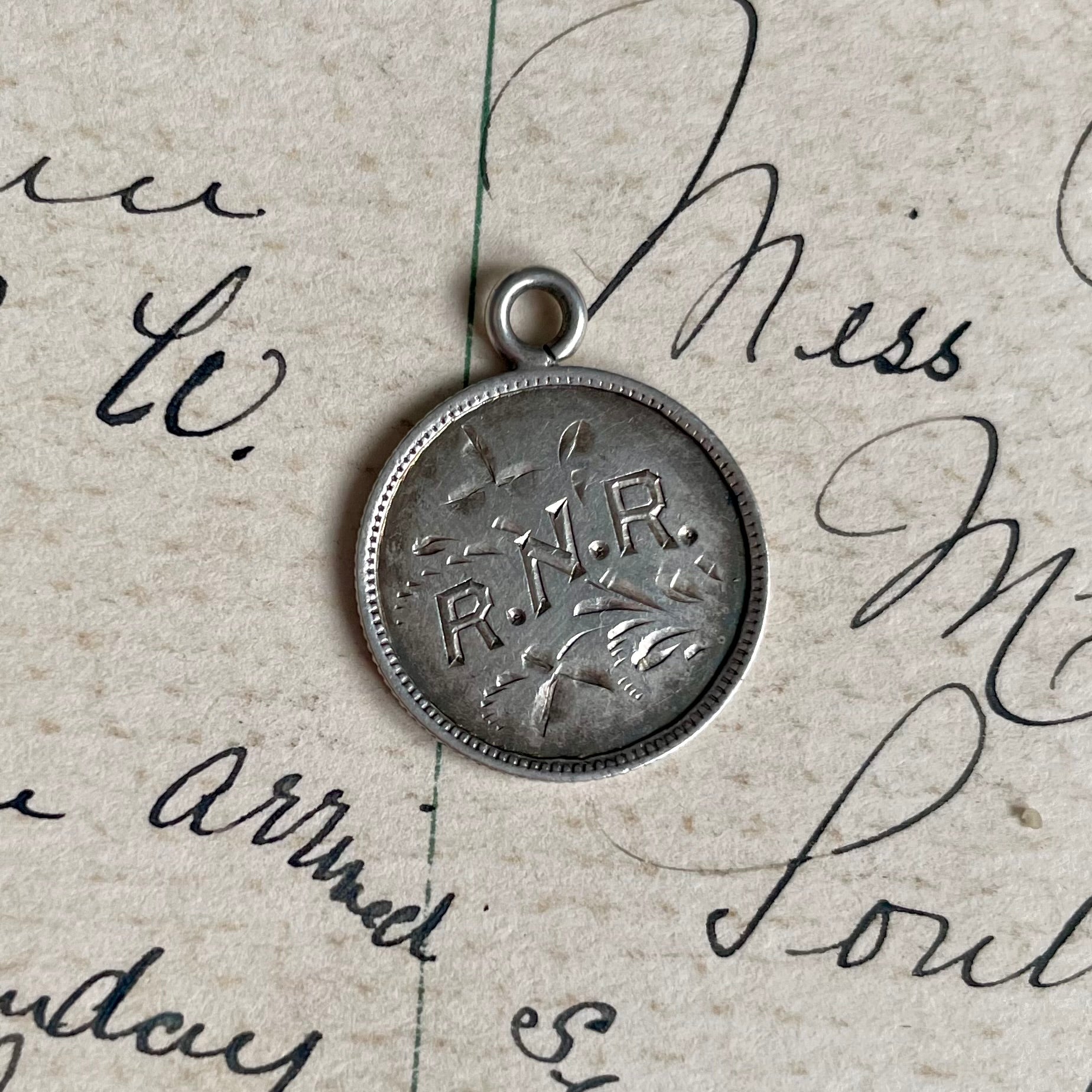 Victorian R.N.R Love Token Charm