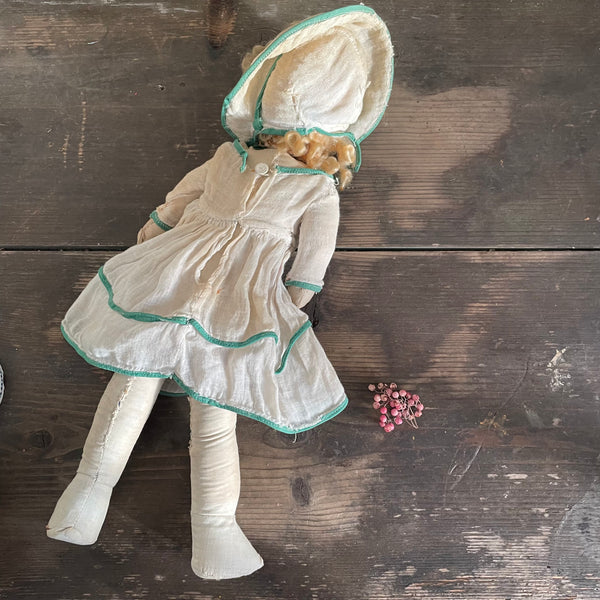 Antique Straw filled Doll