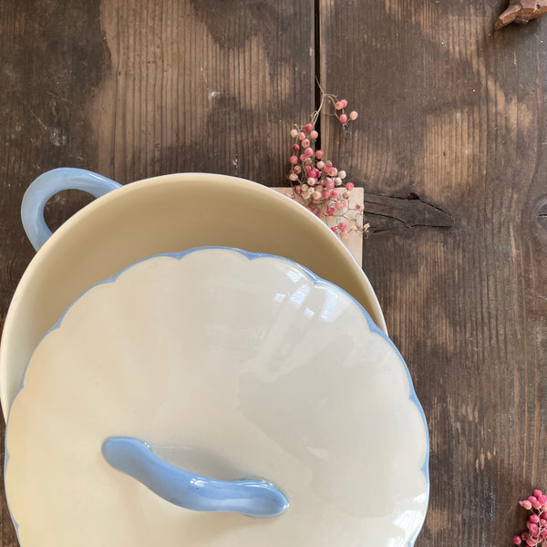 Vintage Blue Edge Tureen