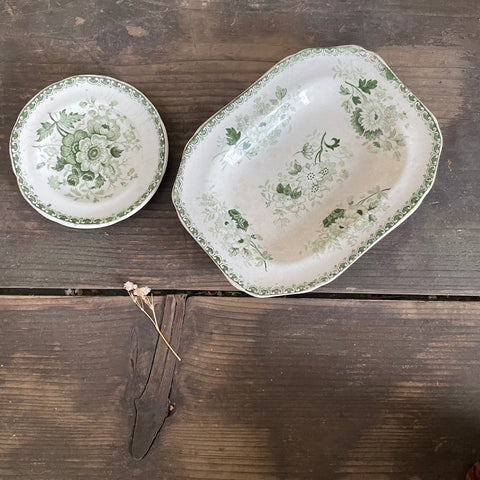 Antique Floral Trinket Trays
