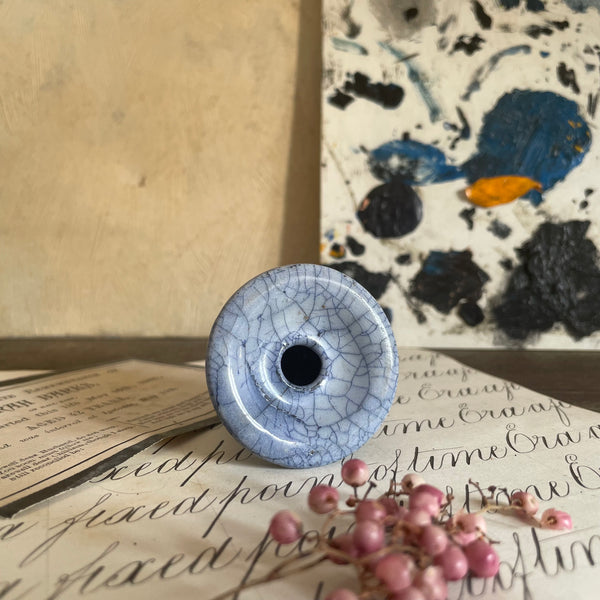 Antique Ceramic Ink Pot
