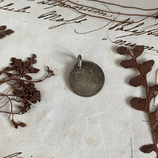 Victorian JJ Initial Love Token Charm
