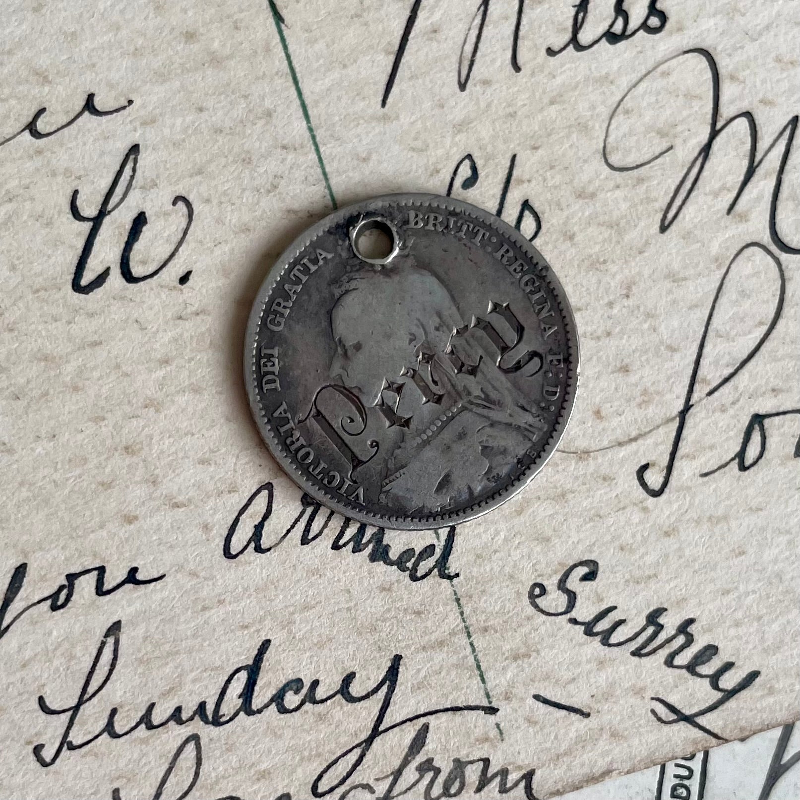 Victorian Percy Love Token Charm