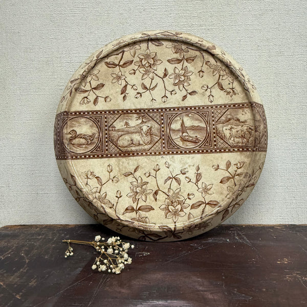 Antique Victorian Transfer Tea Pot Plate