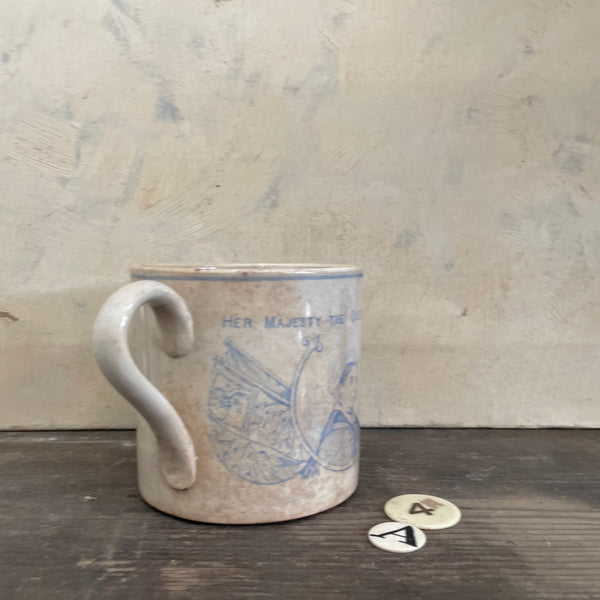 Antique Queen Victoria Beautifully Stained Cup