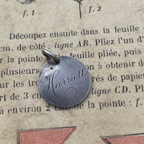 Victorian Harriett Love Token Charm