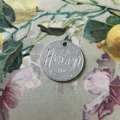 Victorian Helen Love Token Charm