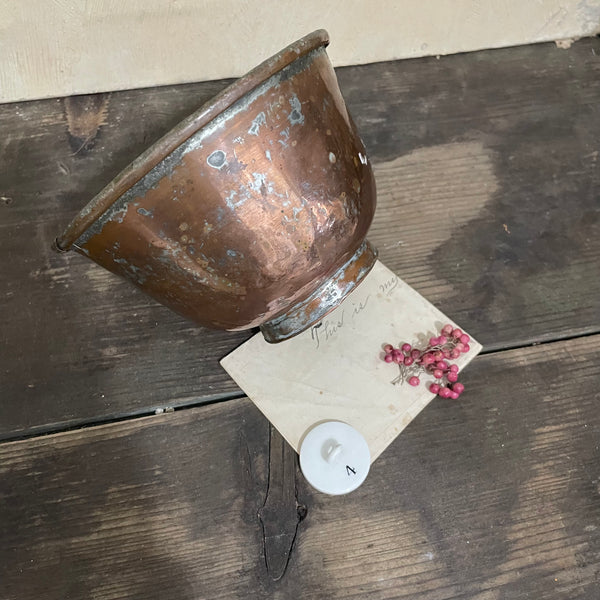 Antique Copper Bowl