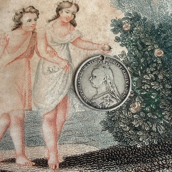 Victorian AY Love Token Charm