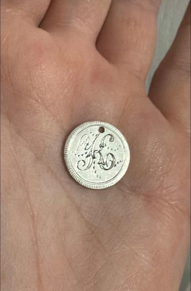 RESERVED. Victorian K Love Token Charm
