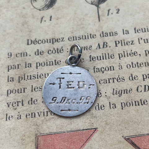 Victorian Ted Love Token Charm