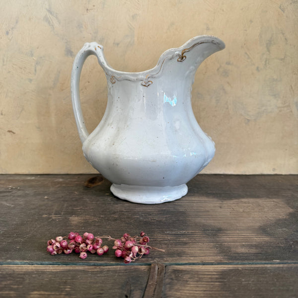 Large Antique White Jug
