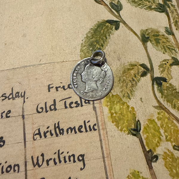 Victorian Fan Love Token Charm