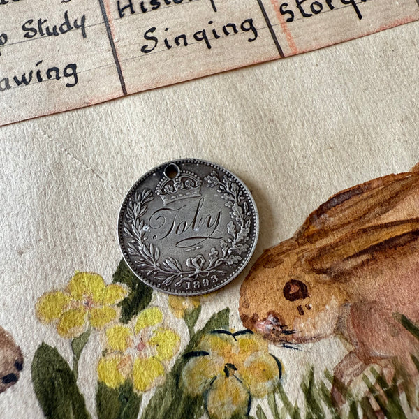 Victorian Toby Love Token Charm