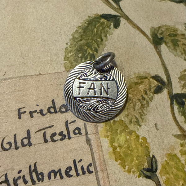 Victorian Fan Love Token Charm
