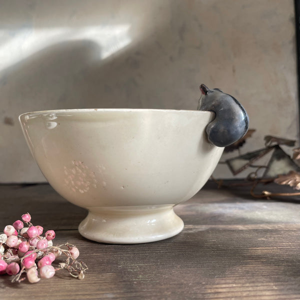 Antique French Mouse Bowl