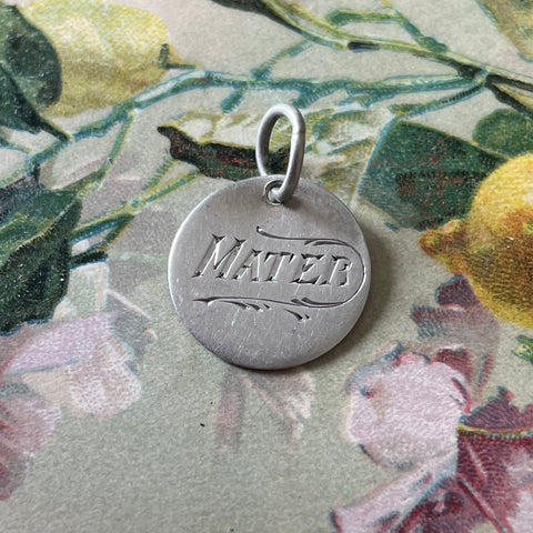 Victorian Mater Love Token Charm
