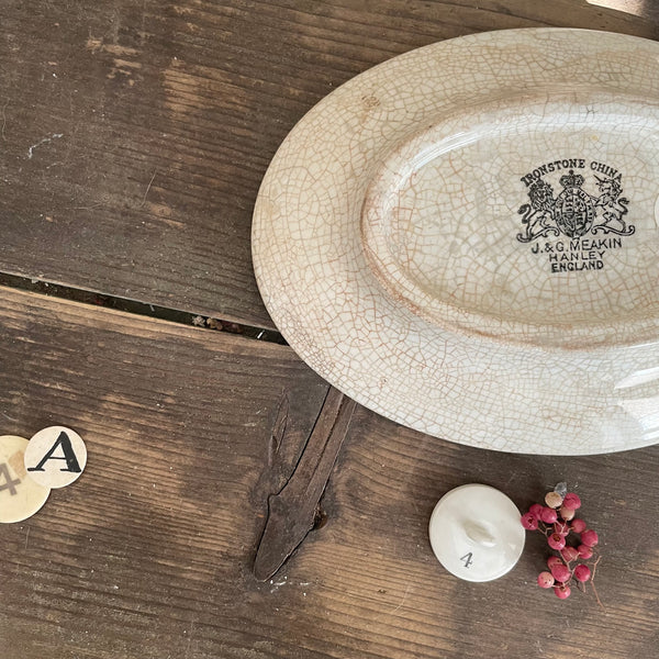 Antique Ironstone Dish