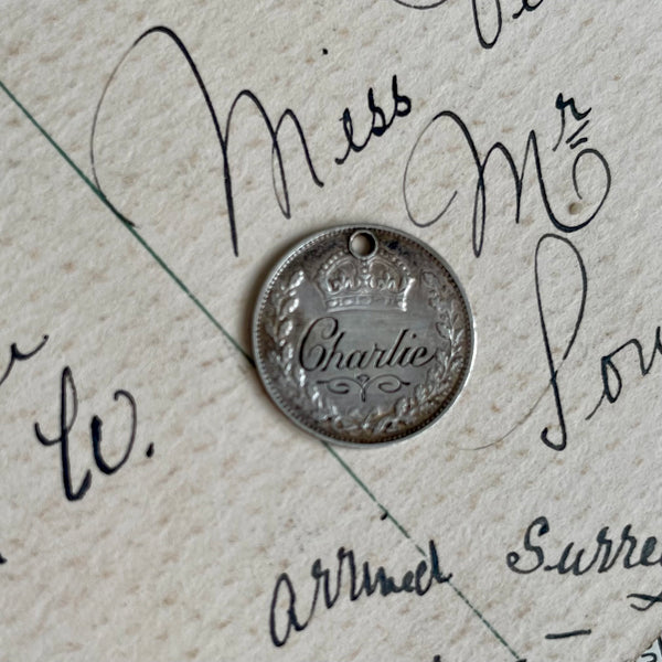Victorian Charlie Love Token Charm