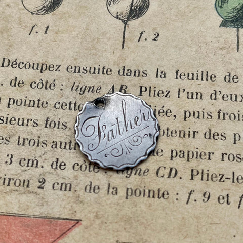 Victorian Father Love Token Charm