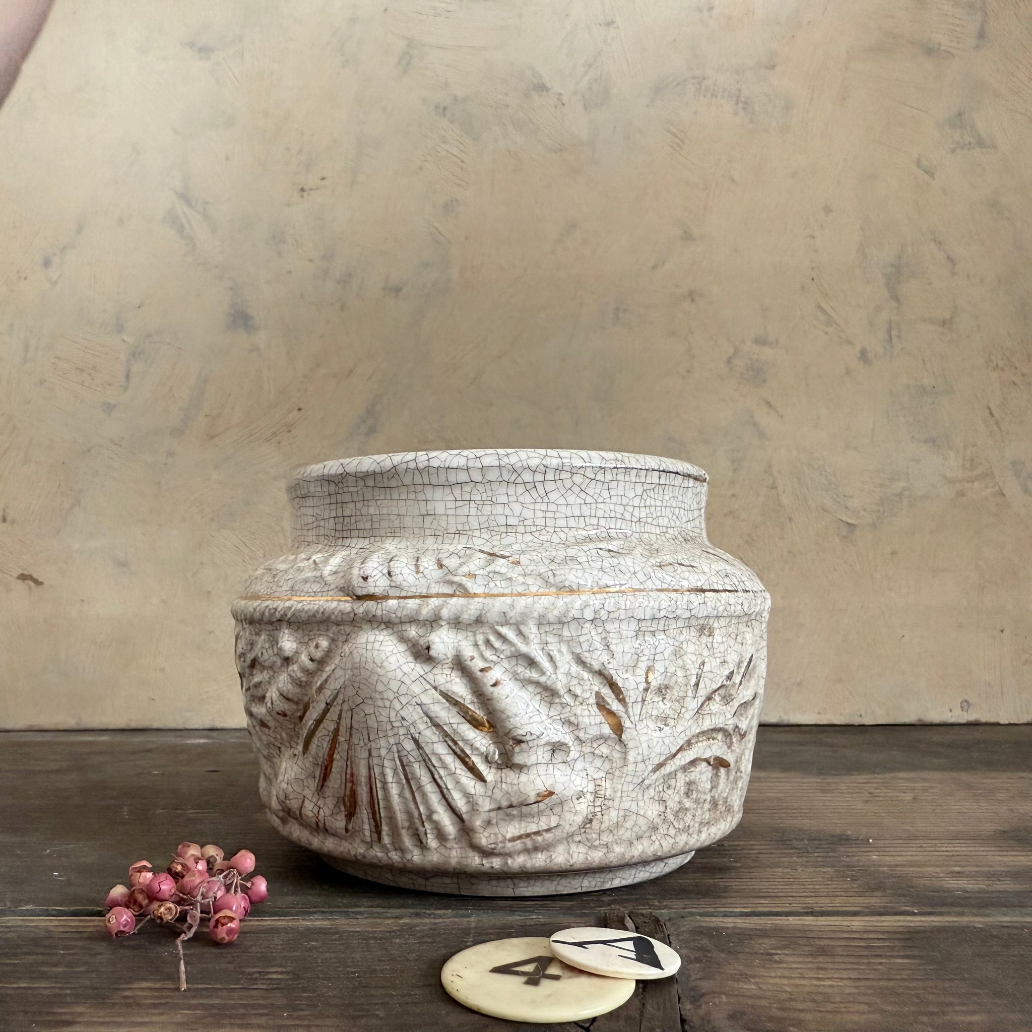 Antique Crazed Pot