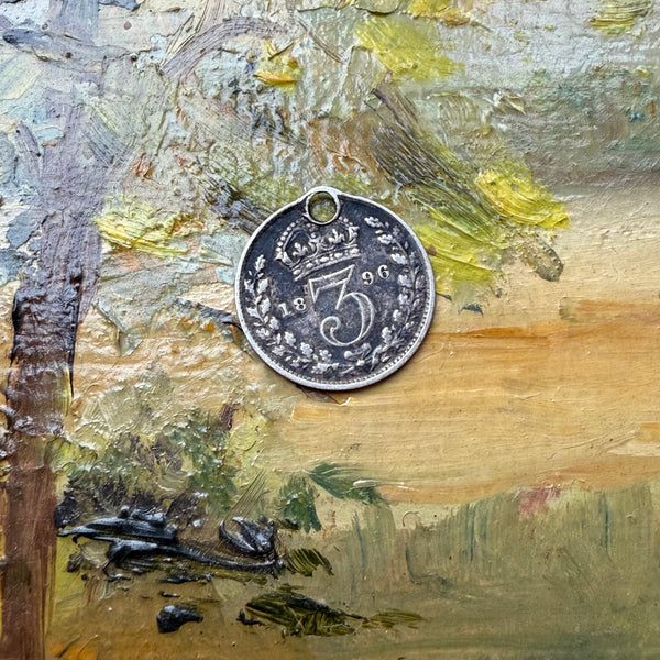 Victorian JW Love Token Charm