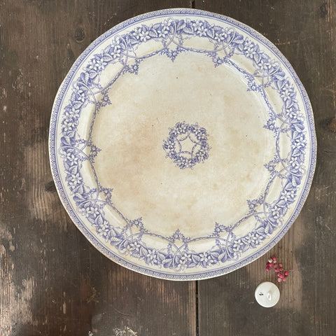 French Antique Stained Plate