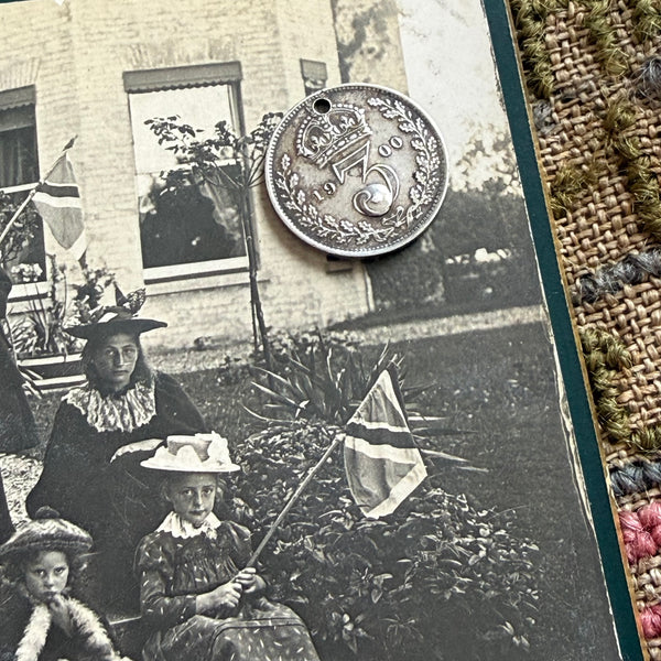 Edwardian Gem Inset Love Token Charm