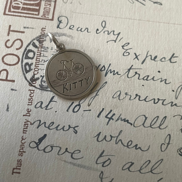 Victorian Kitty Love Token Charm
