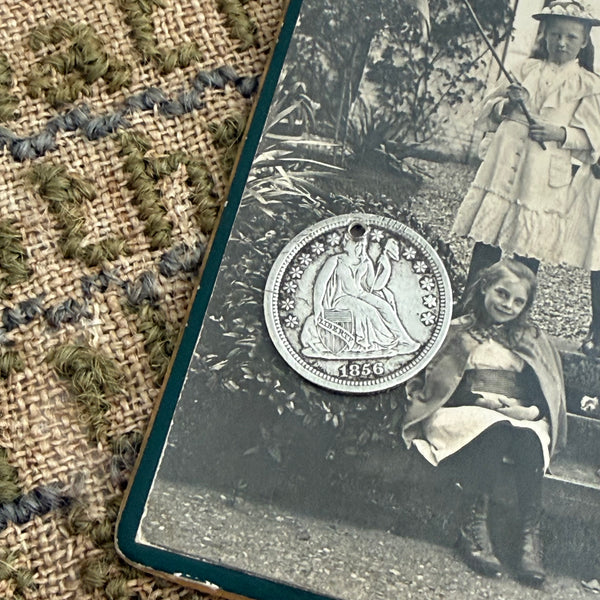Victorian Floral Love Token Charm
