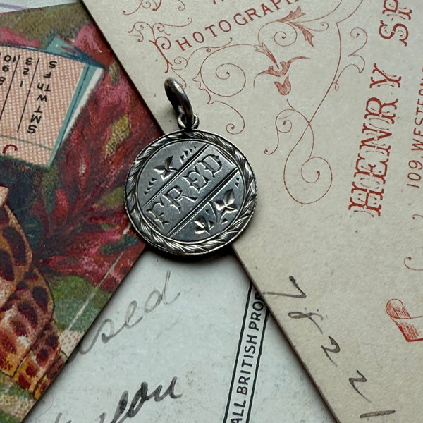 Victorian Fred Love Token Charm