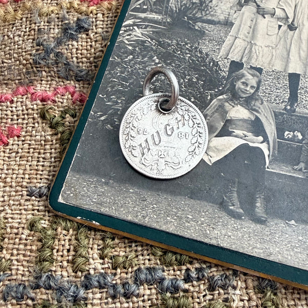 Victorian Hugh Love Token Charm