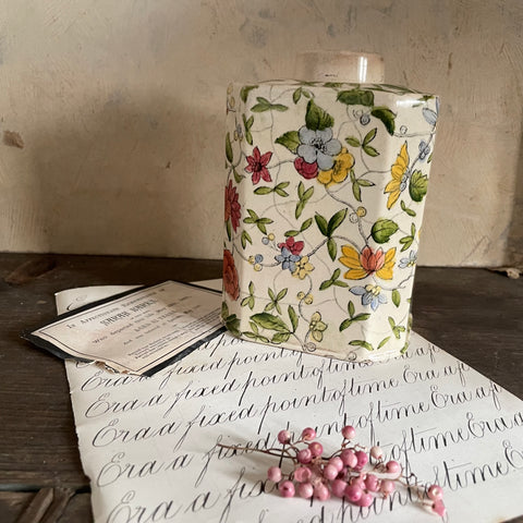 Antique Floral Pot