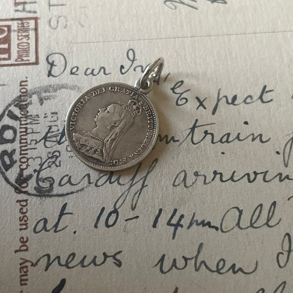 Victorian Kitty Love Token Charm