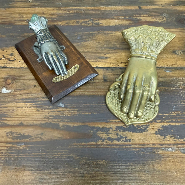 Antique Brass Hand Paper Clips