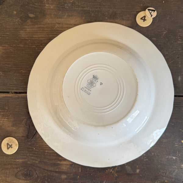 Antique Floral Plate
