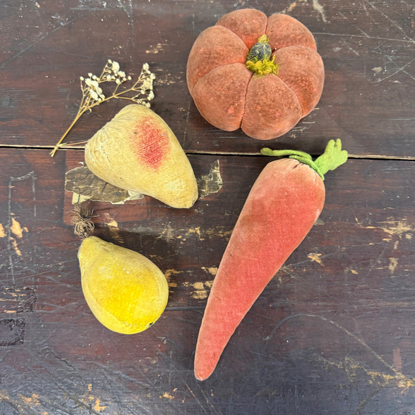 Antique Fruit/Vegetables Pin Cushion