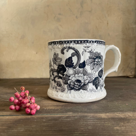 Antique 1840s Floral Cup
